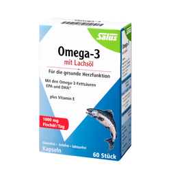 Omega-3 capsules with salmon oil