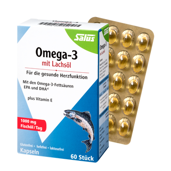 Omega-3 capsules with salmon oil